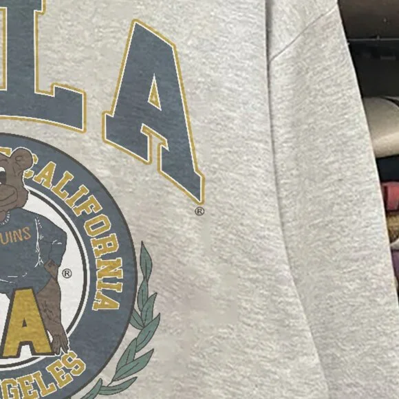 Vintage 90s University Of California Los Angeles UCLA Bruins Sweatshirt - Picture 3 of 4